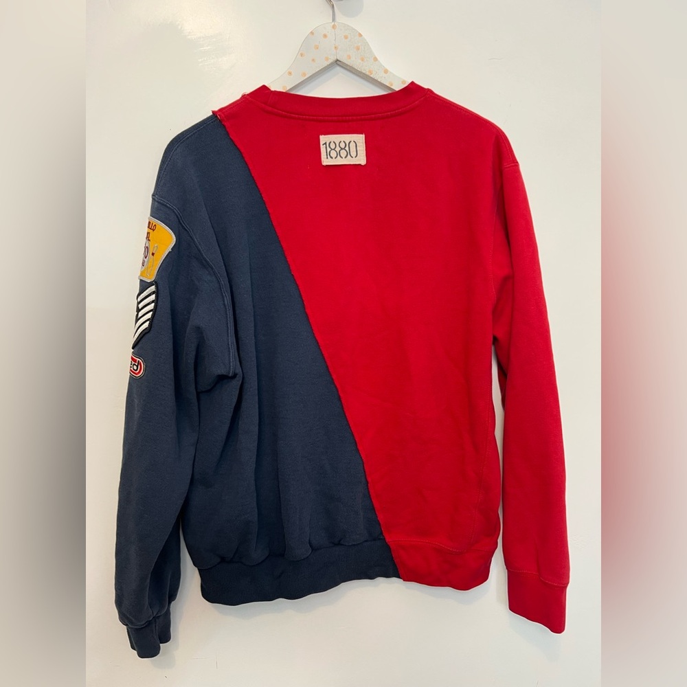Riley transfer student split vintage Crewneck Patches, U of Utah / Montana state - Picture 3 of 9